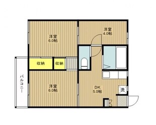 コーポけやきの物件間取画像